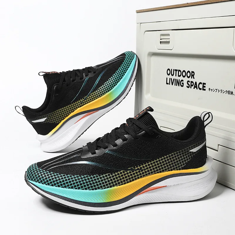 

Lightweight Running Shoes Men Breathable Cushioning Sneakers Trekking Shoes Women Mesh Uppers Outdoor Athletic Jogging Shoes Men