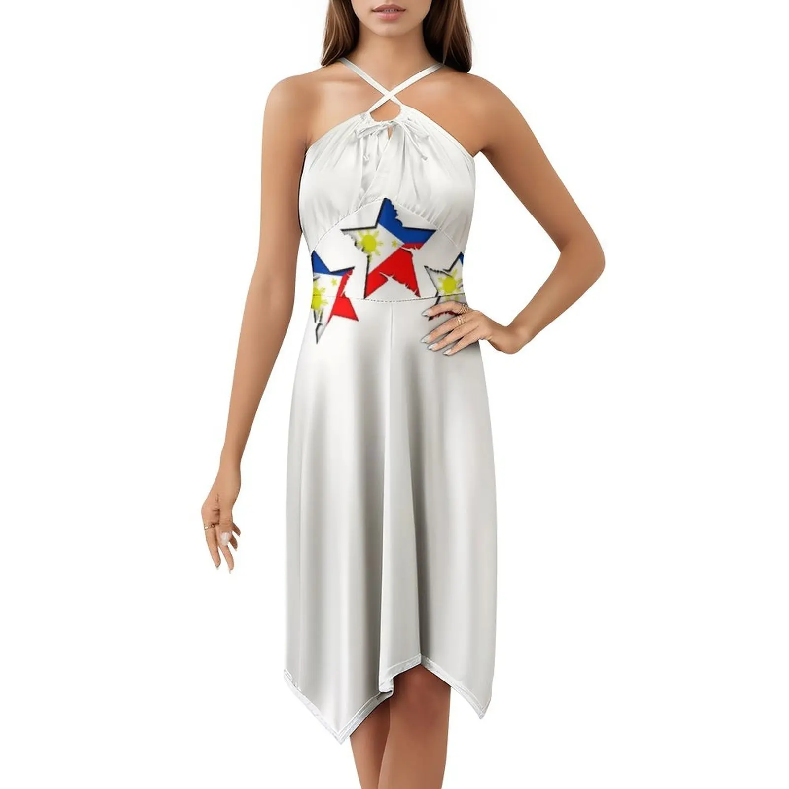 فستان حفلات نسائي من الفلبين والفلبين مع نجوم ملابس خروج عصرية مطبوعة ملابس النادي للإناث Wdi Wdi Creative Stars