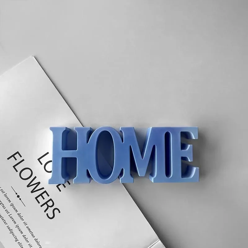 

DIY Letter Home Candle Mold Scented Candle Model Homemade Plaster Decoration Mold