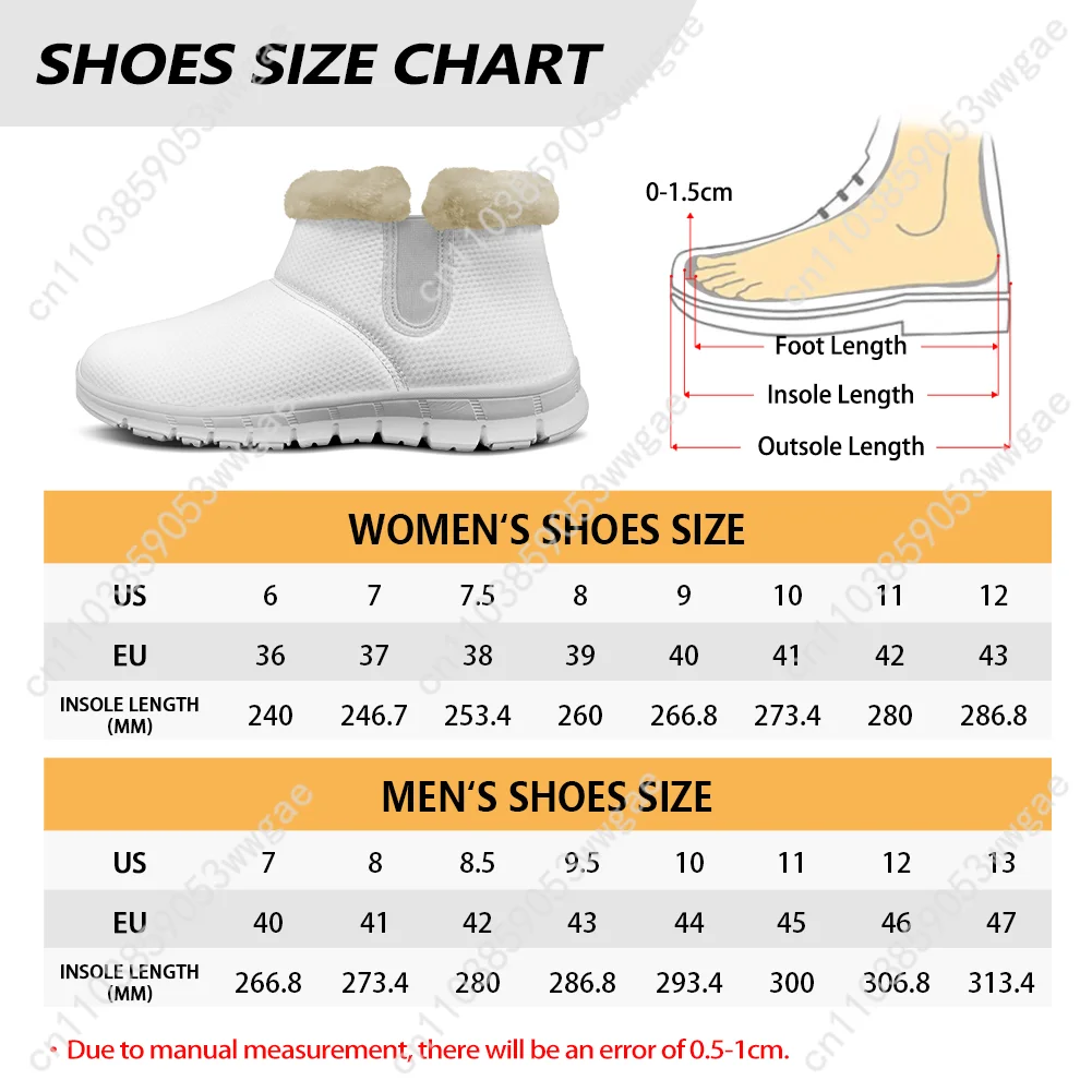 Family Guy Snow Boots Warm Boot Men Women Teenager Shoe High Quality Casual Lightweight Couple Sneakers Tailor-made Sports Shoes