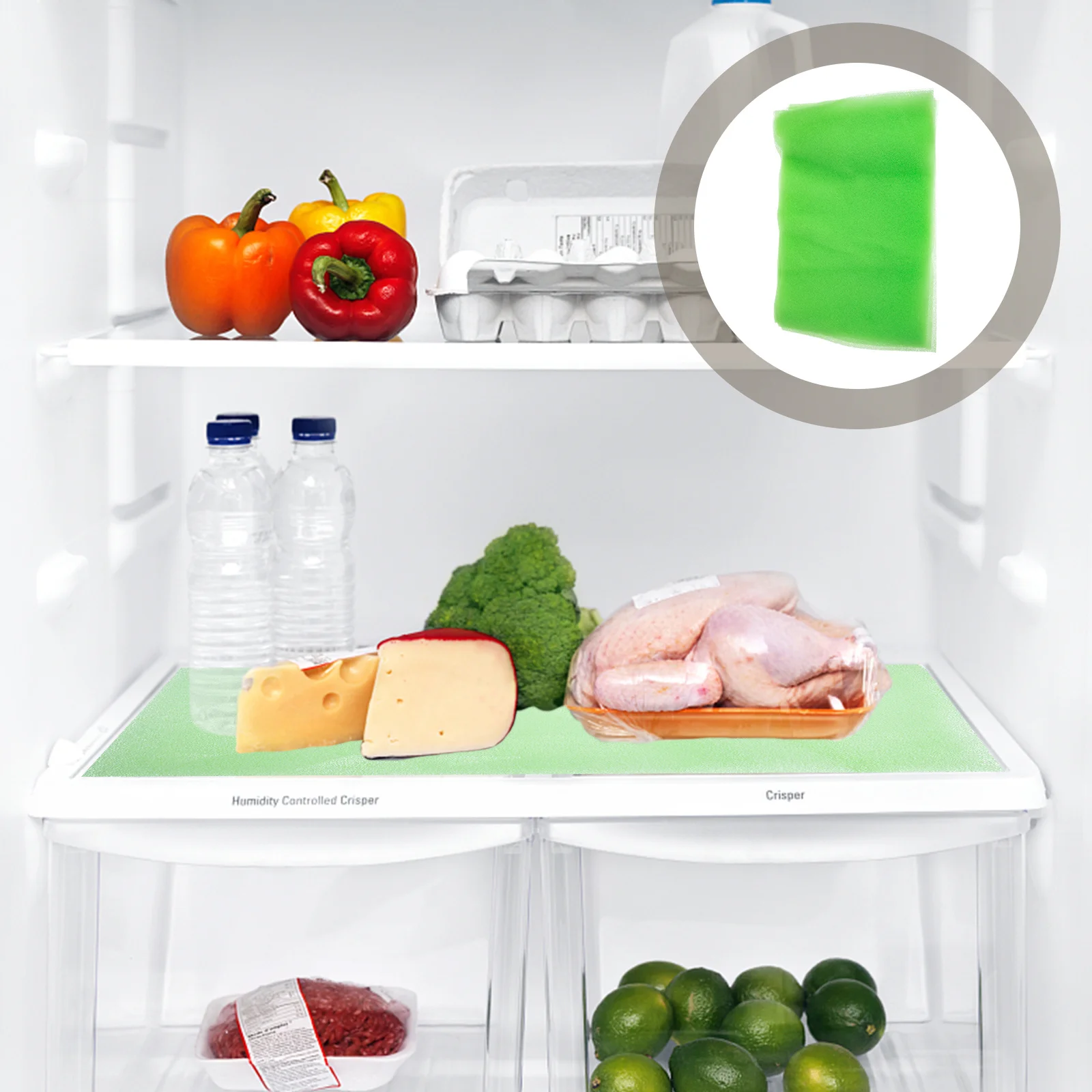 

10Pcs Refrigerator Filter Sponge Anti-Mold Absorbent Durable Fridge Mat Pad Kitchen Refrigerator Accessories Fridge Sponge Mat