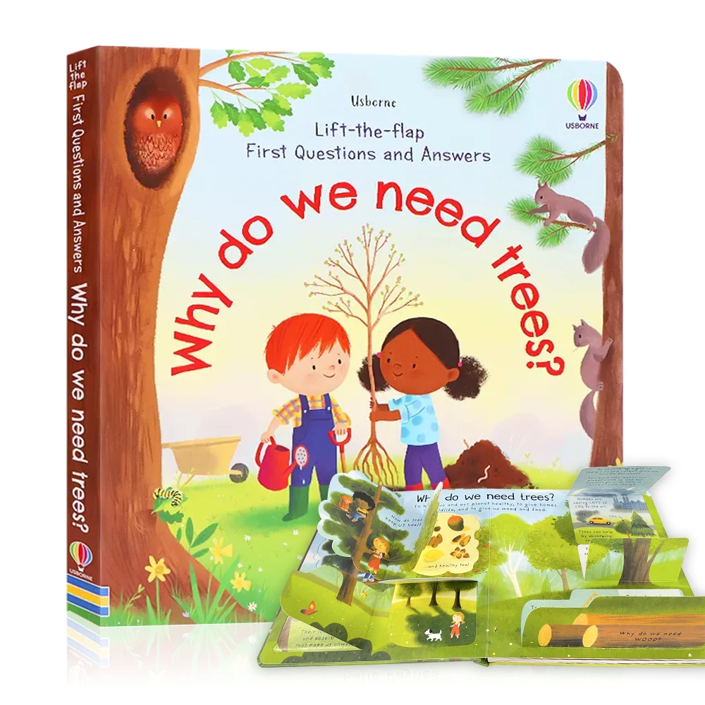 

Why do we need trees Lift The Flap Usborne Book for Kids Early Childhood Education English Cardboard Book Science Knowledge