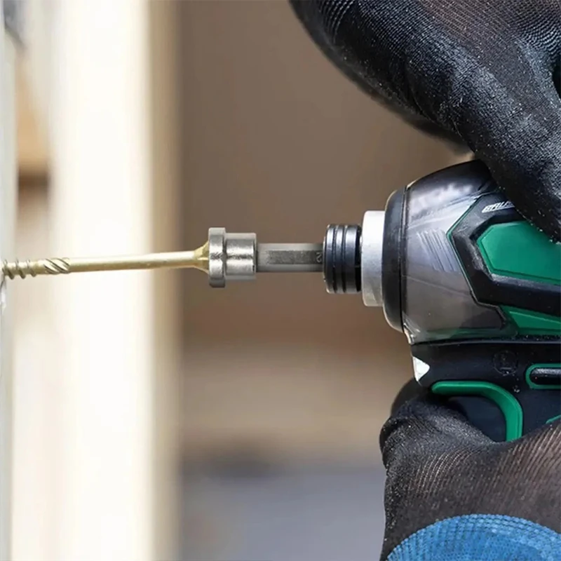 Set Depth Stop Plasterboard Screws Locating Screwdriver Bits PH2 Hex Shank Drywall Dimpler Bits Drilling Bits Tools 50mm