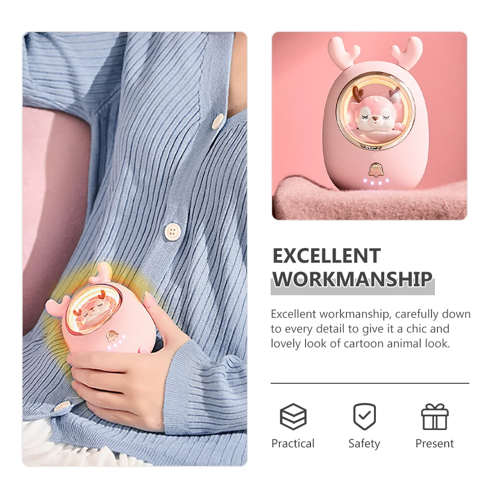 Tragbarer USB-Lade-Handwärmer, Mini-Cartoon-Tier-Design, wiederaufladbare Powerbank für Frauen, Geschenk, Handwärmer