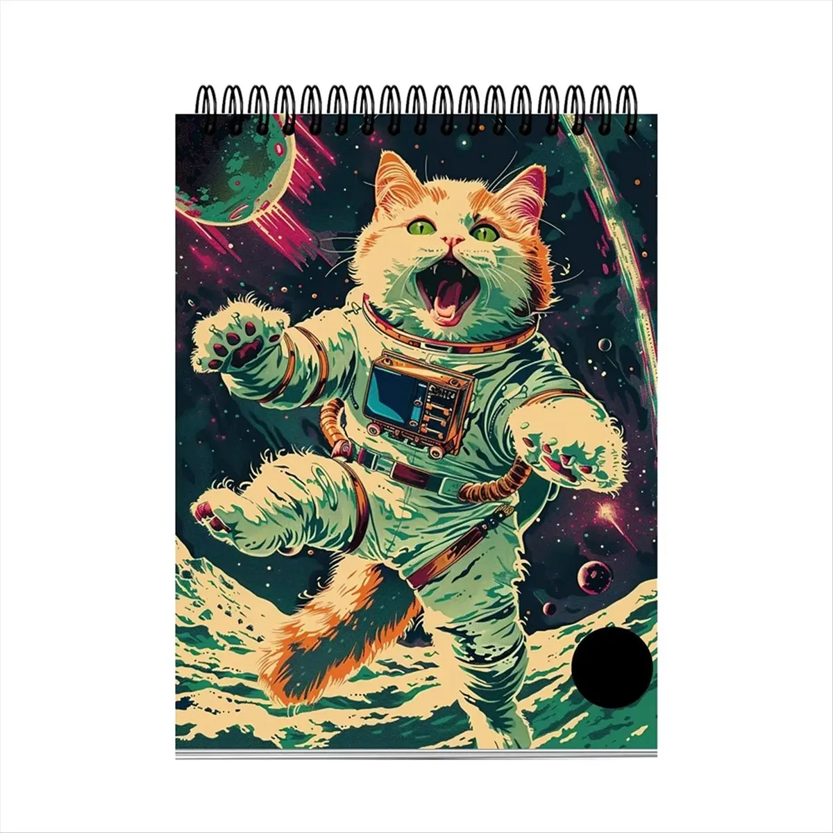 2026 + تقويم القط الفضائي، تقويم معلق على الحائط، 2025، تقويم القط، مثالي للهدايا التي لا تُنسى #1