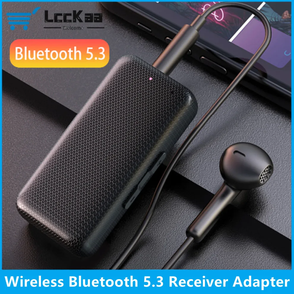 

Car Bluetooth 5.3 Receiver Wireless Audio Adapter for Music Hands-Free Calls 3.5mm AUX Adapter for Car/Home Stereo/Headphones