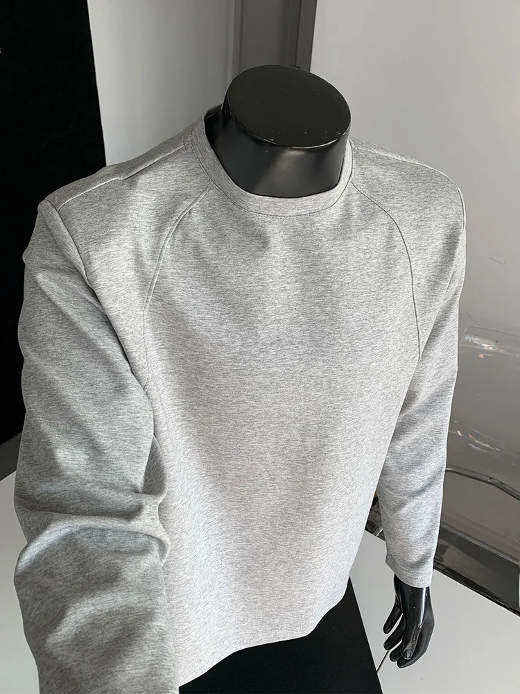 

Мужская спортивная футболка American Sport с широким кроем и длинным рукавом, базовая футболка для осени, внутренняя одежда, топ для похудения, спортивная одежда