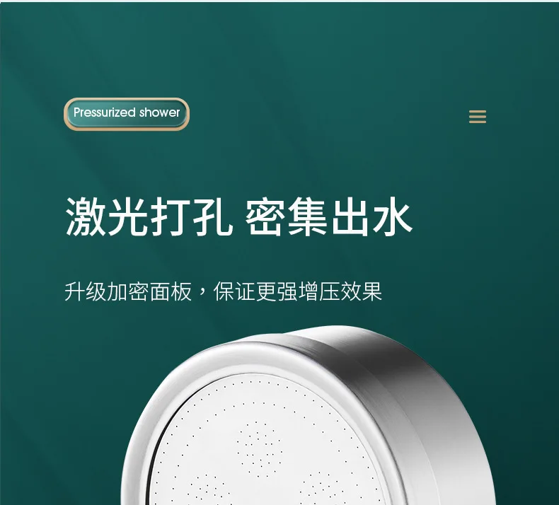 SUS 304 Steel Shower Head Image 4