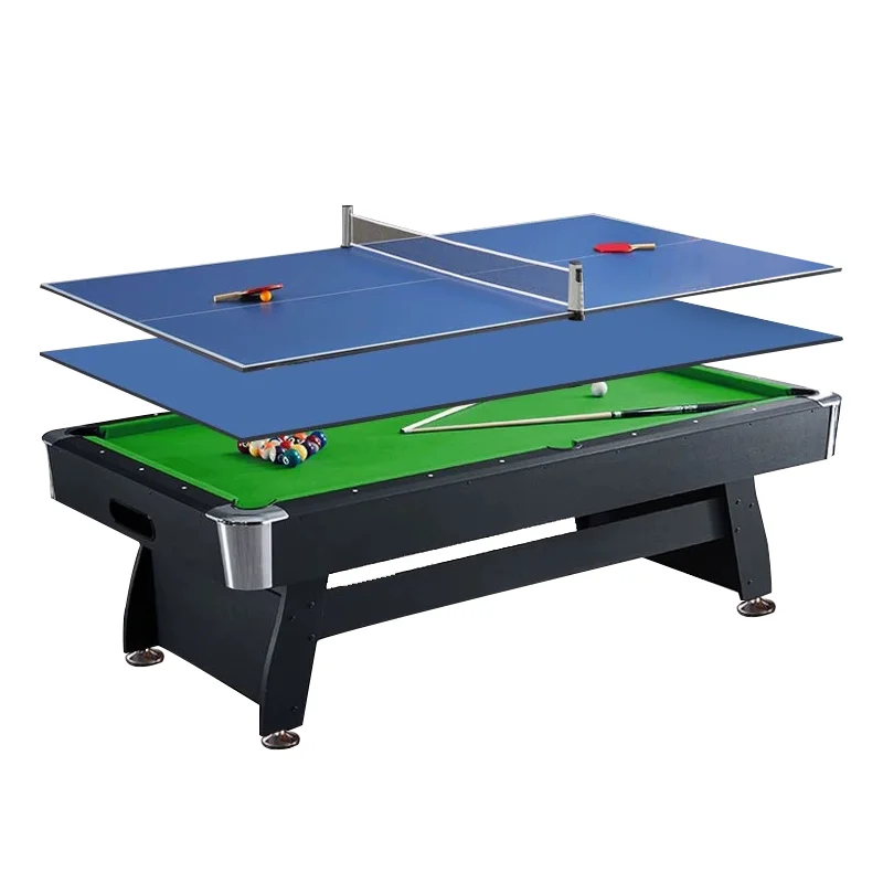 

table home standard adult American black eight three-in-one multi-functional indoor automatic return billiard table