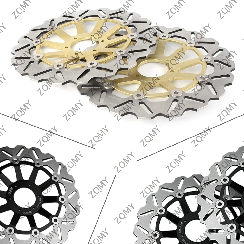 1Pair Motorcycle Front Brake Disc Rotors for Honda RS125R RS125GP RS250GP RS250R TSR250 CB400N CBR400F VFR400R VFR750F CBR900RR