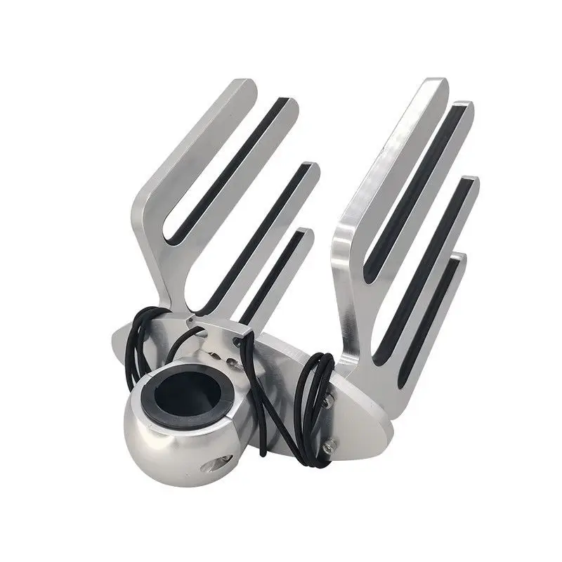 Marine Aluminum Wakeboard Bracket 4-tooth Surfboard Tower Row Bracket Accommodates 3 Boards Yacht Accessories
