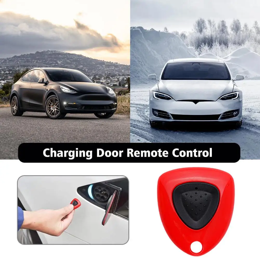 For Tesla Y Car Door Remote Control Charging New Energy Charger Pile Button To Open The Door Cover Chip Accessories