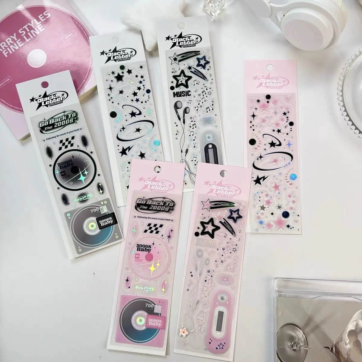 MINKYS Neue Ankunft 3 stücke 6 stücke Kawaii Bär Band Laser Bling Aufkleber DIY Sammelalbum Aufkleber Konfetti Dekoration DIY Foto rahmen – Detail 9