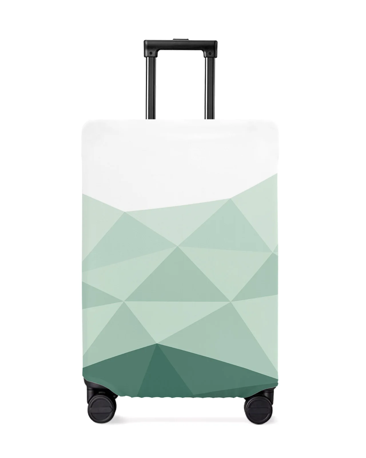 

Geometric Green Triangle Travel Luggage Protective Cover for Travel Accessories Suitcase Elastic Dust Case Protect Sleeve