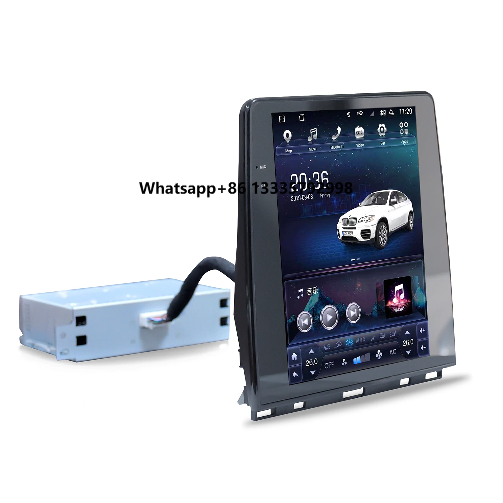 

Car Radio for Renault Clio MK 5 Vertical Screen Android Head Unit 2020 - 2024 Monitor’ Carplay Infotainment with Teslay Style
