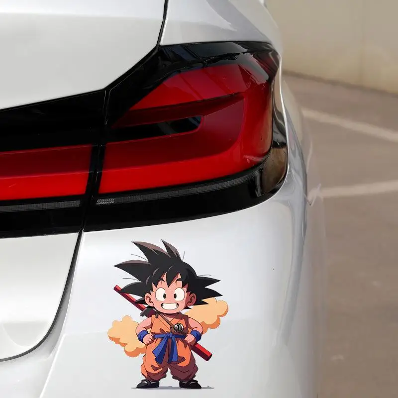 Anime Cartoon Dragon Ball Autostickers Kawaii Zon Wukong Waterdichte Stickers DIY Creatieve Autoruit Stickers Leuke Accessoires