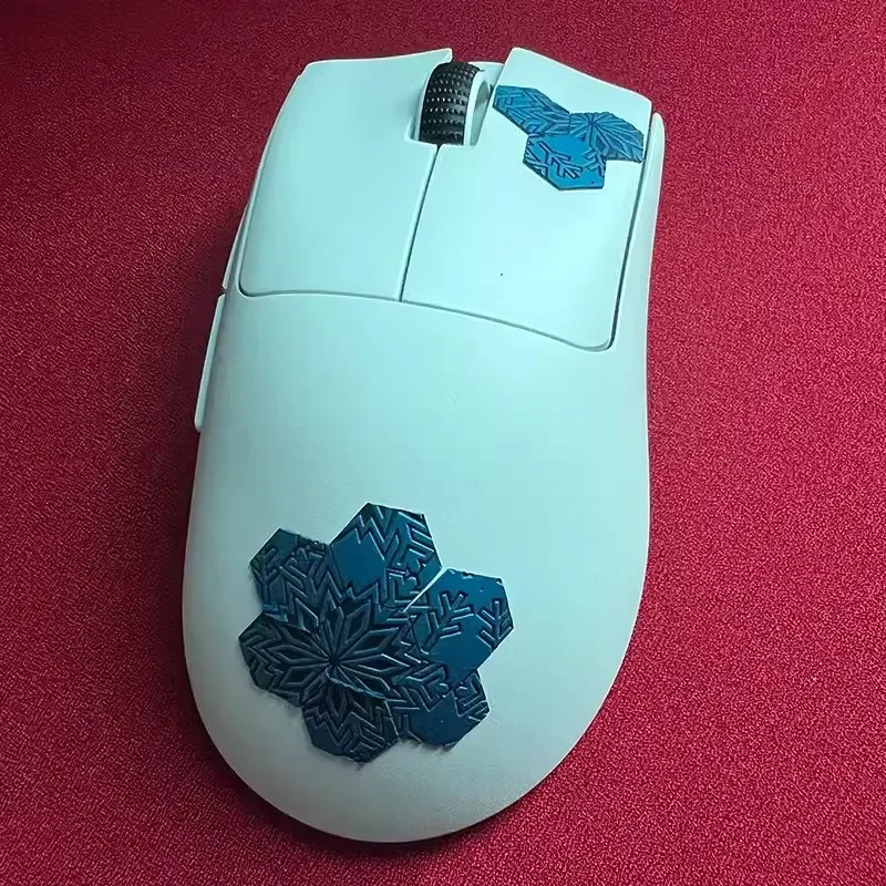 Ultraglide Hexagonal Universal Splicing Mouse Anti Slip Sticker DIY Non-Slip Anti Sweat Tape Ultrathin Snowflake Texture