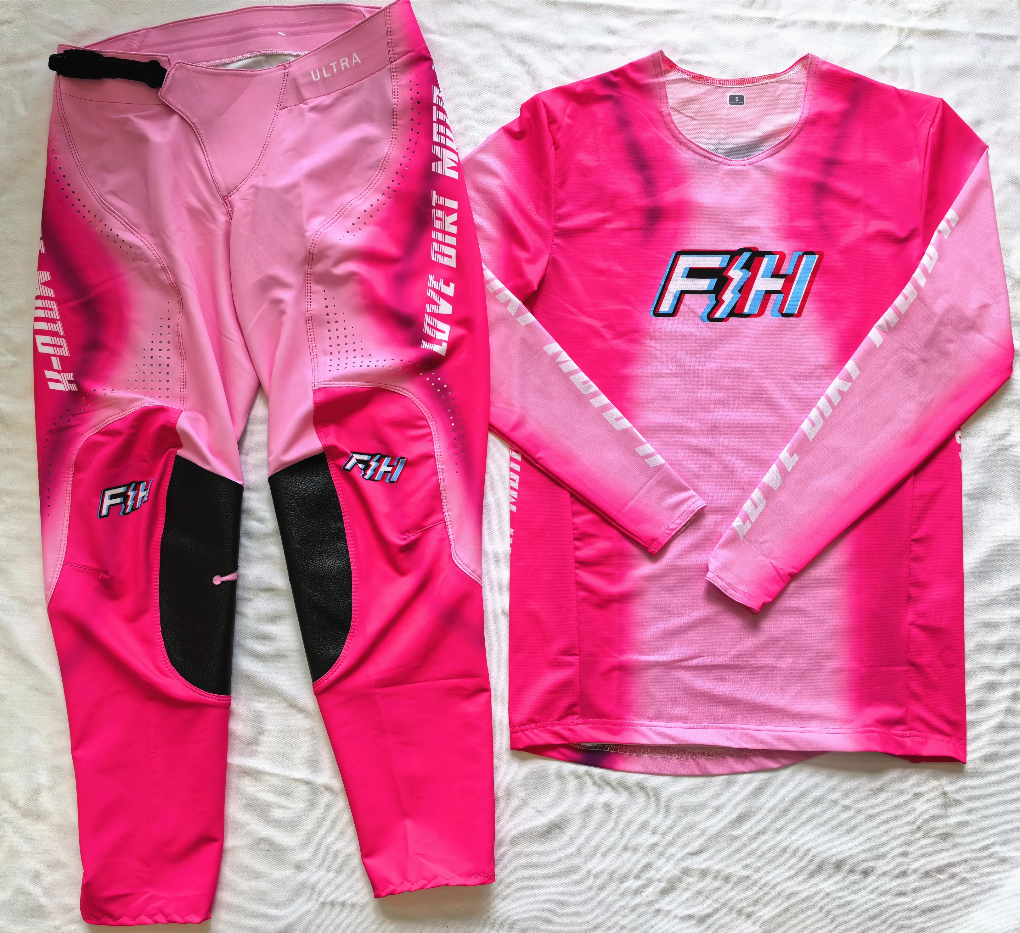 2025 FH الوردي موتوكروس مجموعة - مراجعة Motorcycle Gear White وسعره