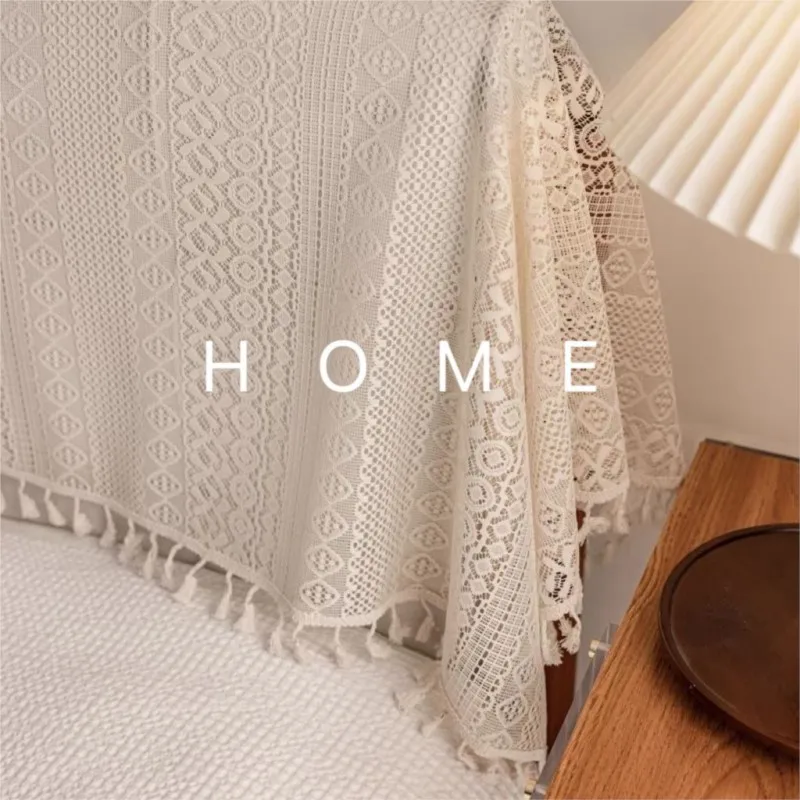 French Style Lace Hollow Design Headboard Cover Home Headboard Cover Fully Wrapped Backrest Cover Dust Cover Bedhead Cover ZG883