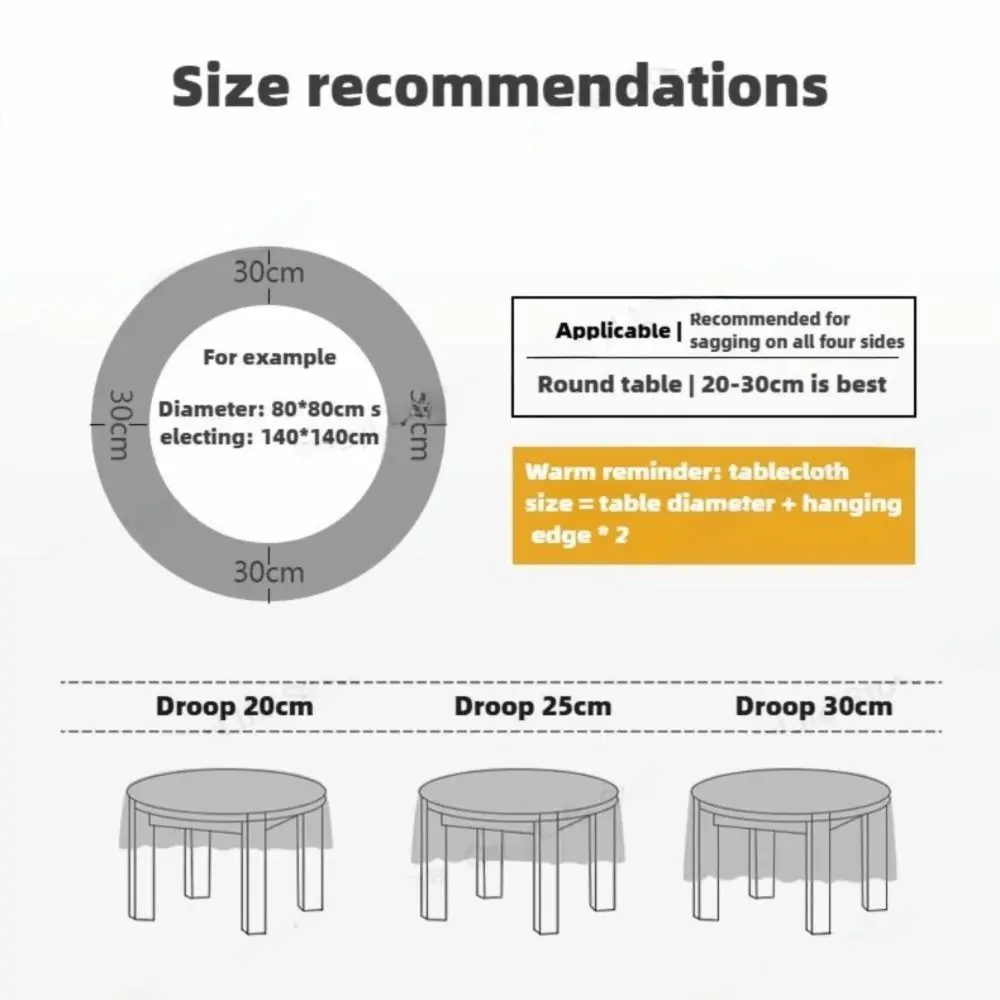 New Embroidered Lace Side Tablecloth Transparent PVC Dining Table Cloth Waterproof Oil-Proof Table Runner for Daily Parties
