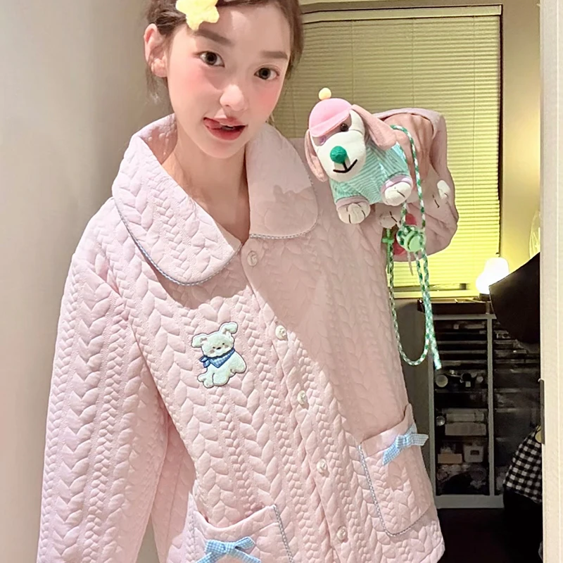 

Пижамные комплекты для женщин: очаровательный атласный комплект с принтом облаков, с короткими рукавами, для сна и отдыха, легкий и удобный домашний костюм