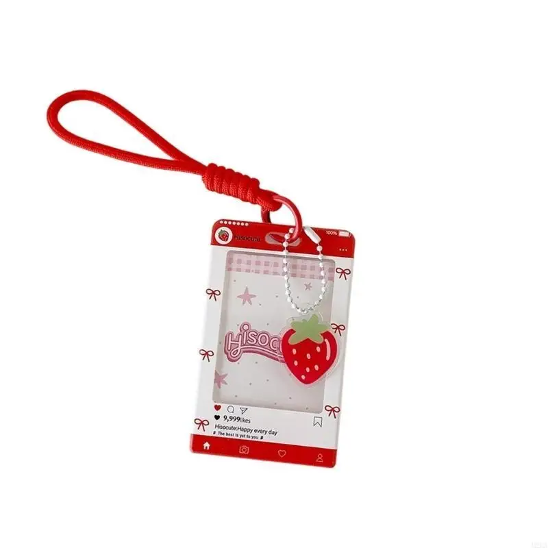 2026 New Cartoon Photocard Holder Keychain Cards Holder Protective Sleeves Credit Card Holder Protector Pendant Keychain