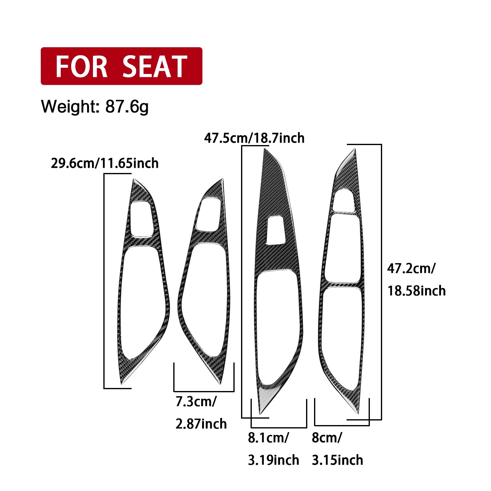 LHD RHD Car Window Lift Panel Interior Real Soft Carbon Fiber Sticker For Seat Leon MK3 2013 2014 2015 2016 2017 2018 2019 2020