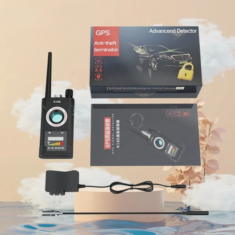 1MHz-6.5GHz GSM 오디오 버그 탐지기 K18s 다기능 무선 안티 디텍터 카메라 GPS 신호 렌즈 RF 트래커 탐지기