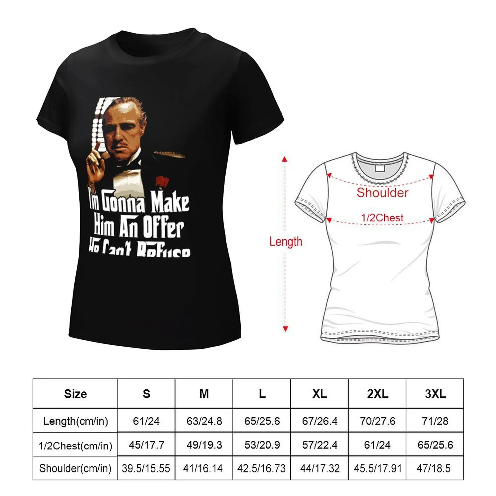 The Godfather T-Shirt kawaii clothes cute tops anime Women t shirt