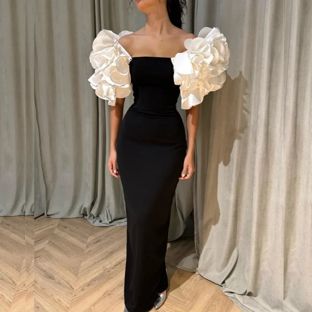 

Customized Sexy Fashion Sizes Available Jersey Pleat Ruched Sheath Off-the-shoulder Long Dresses Bespoke Occasion Dresses Modern