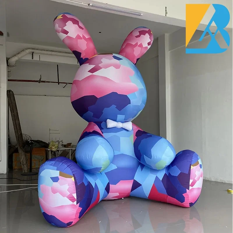 Factory Direct Colorful Printing Giant Blow up Easter Bunny for Picnic Decorations Toys