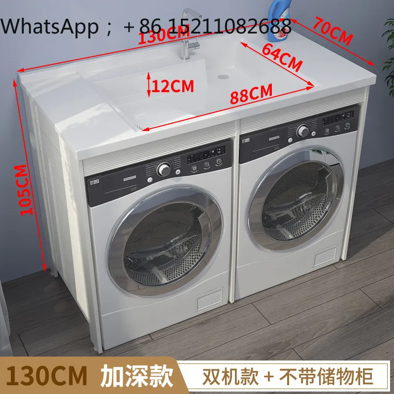 SCY simple two-position washing machine cabinet dryer combination laundry pool drum fit cabinet