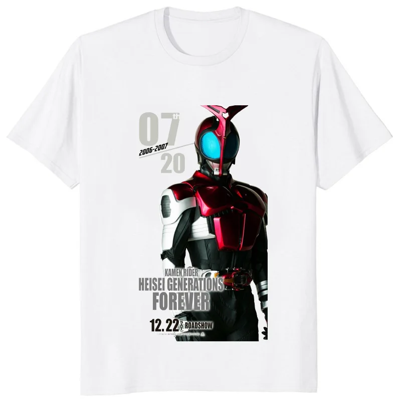 Kamen Rider Kabuto Den-O Kiva Pattern Printed Tokusatsu Fan T-shirt Hot Selling Fashion T-shirt