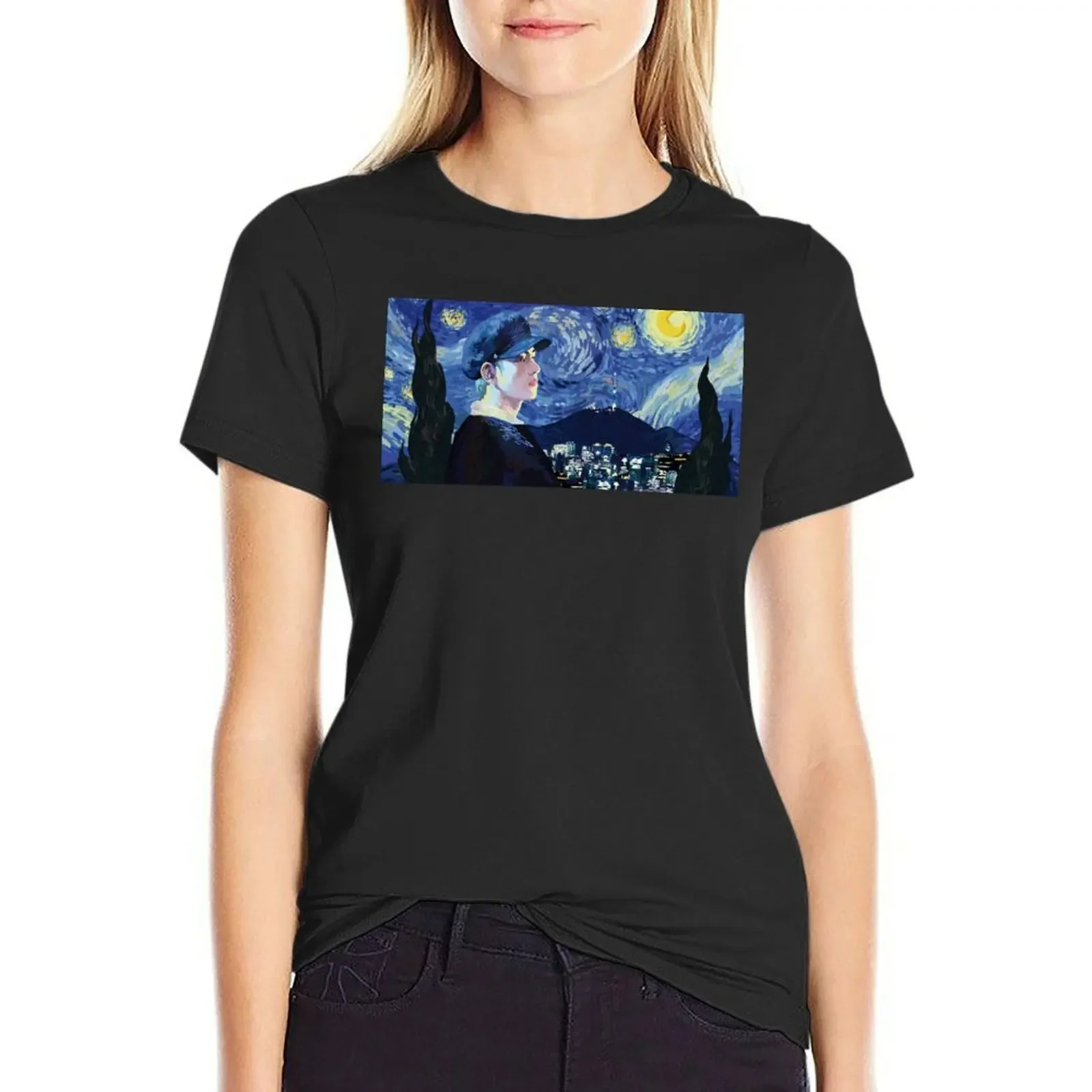

Starry Tae T-Shirt tops funny female summer blouses woman 2025