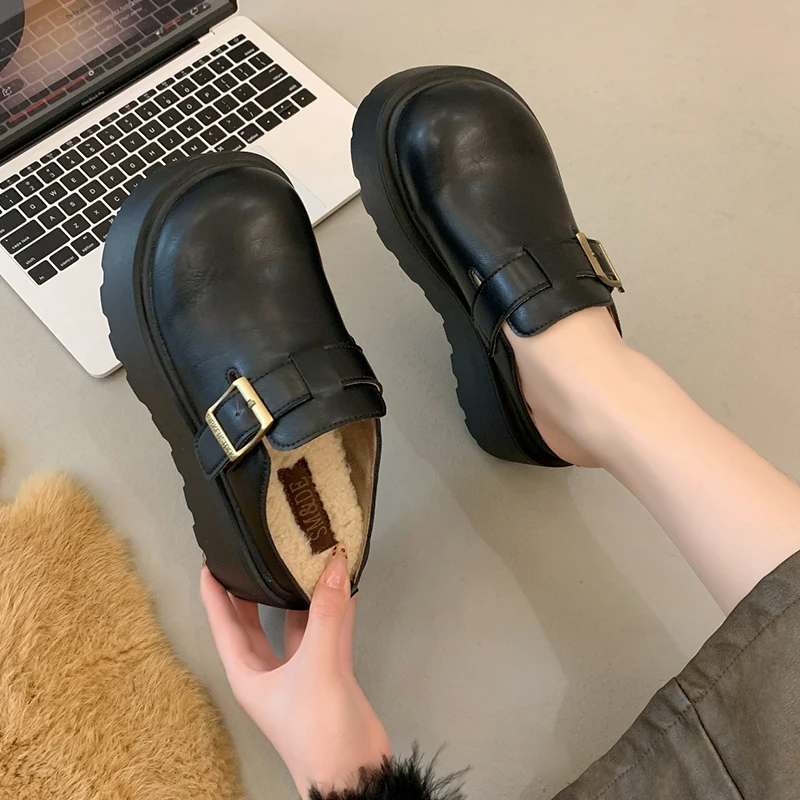 House Slippers Platform Shoes Loafers Slipers Women Slides Cover Toe 2024 Shoes Cover Toe House Slippers Platform Slipers Women