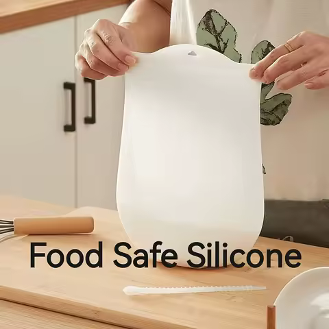 Food Grade Silicone Dough Bag - No-Mess Kneading Bag with Hanging Hole, Non-Stick Easy Kitchen Musthaves, Baking Accessory