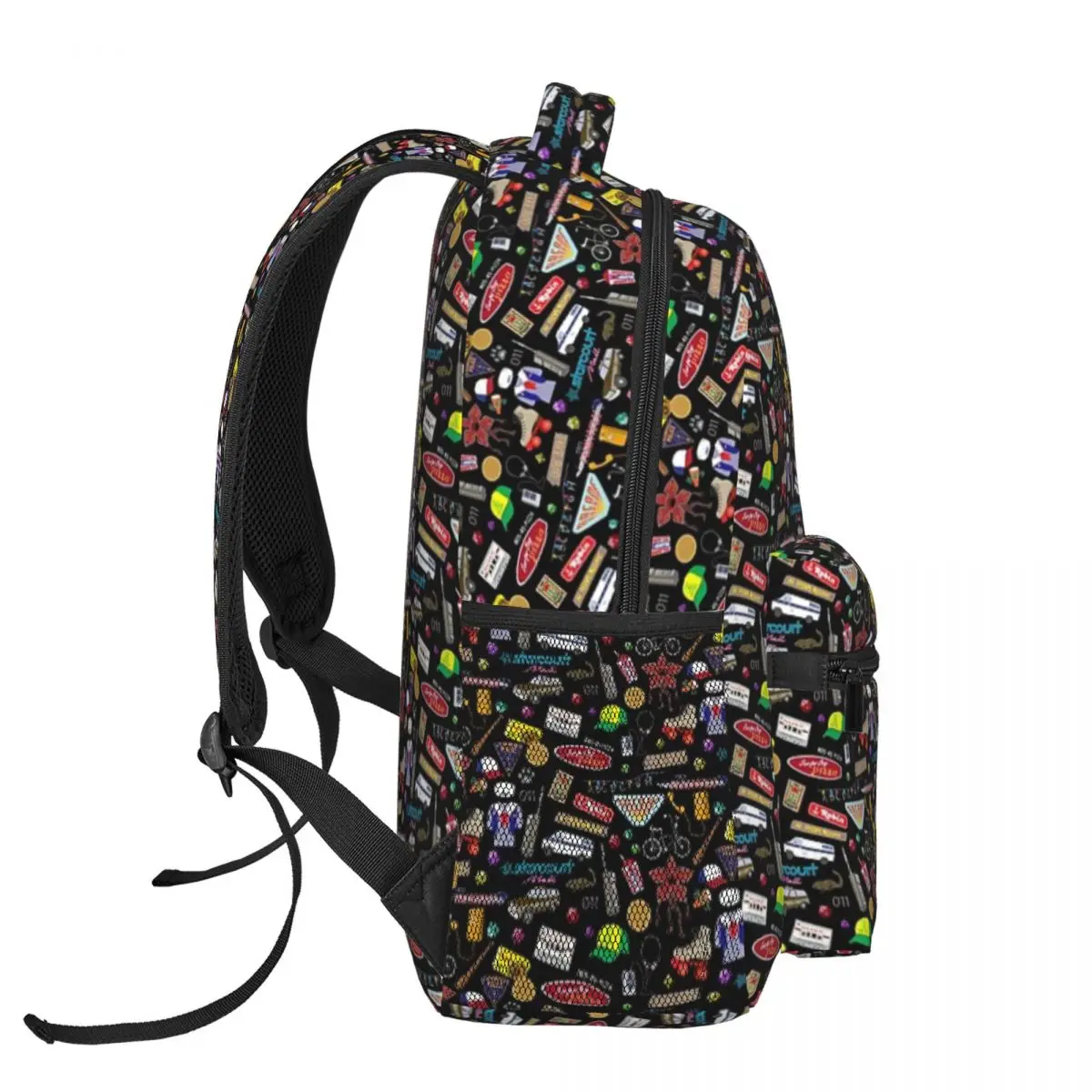 Stranger Things Pattern School Bag, mochila leve impressão, elegante, novo