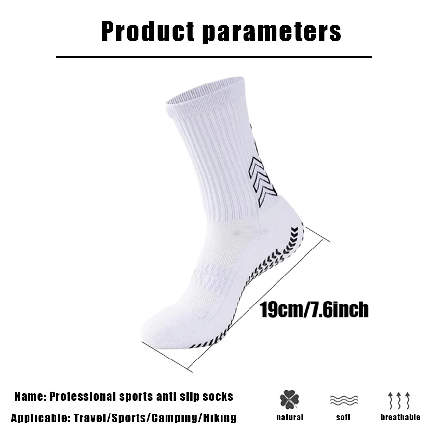 1/4/8Pairs Unisex Non Slip  Athletic Socks Bottom Breathable Shockproof Football Basketball Baseball Rugby Soccer unning