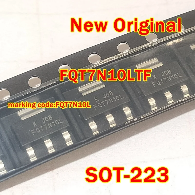 1 Stück bis 100 Stück FQT7N10LTF SOT-223 Neuer Original-Markierungscode: FQT7N10L 100 V LOGIC N-Kanal MOSFET
