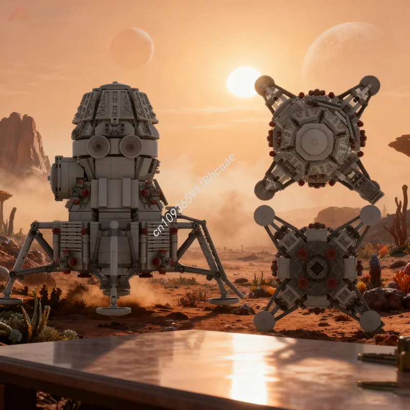 

1328pcs MOC LEK Vulkan 1 Spaceed Model Building Blocks Architecture Assemble Christmas Gifts DIY Idea Brick Kids Toy Birthday