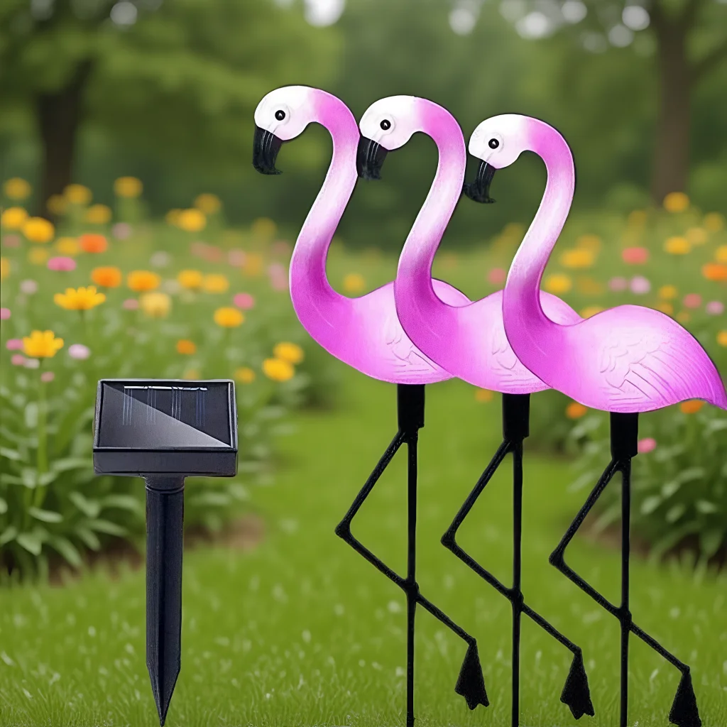 

3-пакет солнечных светодиодных садовых фонарей, водонепроницаемое наружное украшение для уличного освещения газонного парка