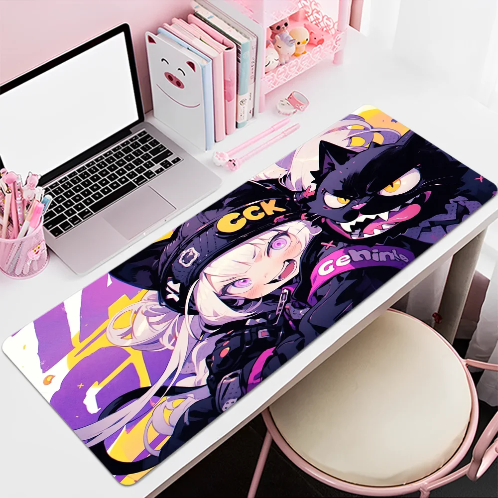 Cat Girl AI Cool Mousepad, INS Tide, Grande Escritório Computer Desk Mat, Teclado de mesa, Big Mouse Pad, Almofada para laptop, Quarto