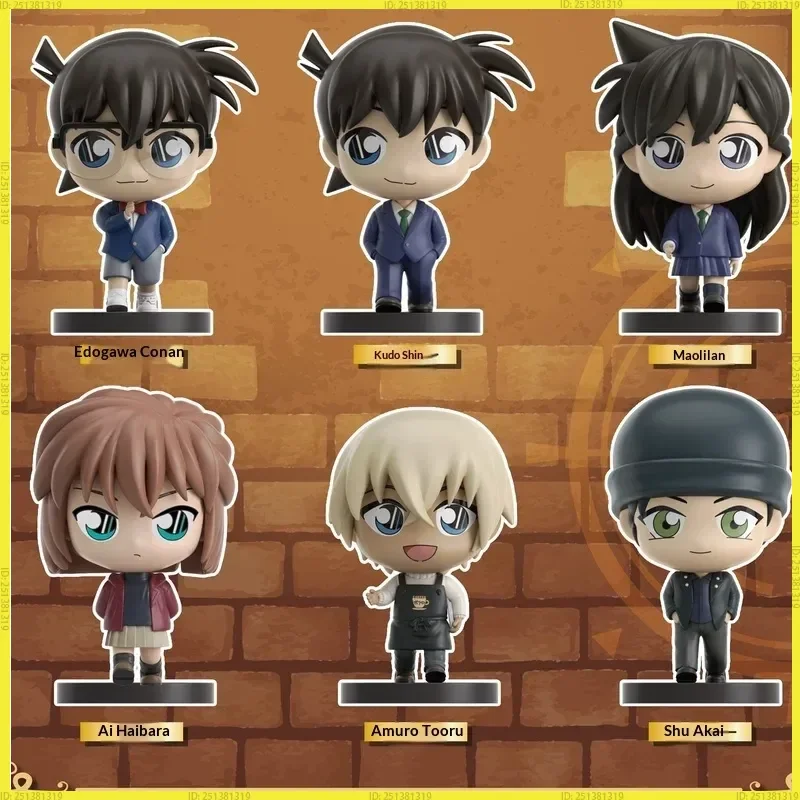 Figura Sorpresa de Detective Conan, Muñeco de Anime, Adorno Coleccionable de Kudo Shinichi, Edogawa Conan, Haibara Ai, Amuro Tooru