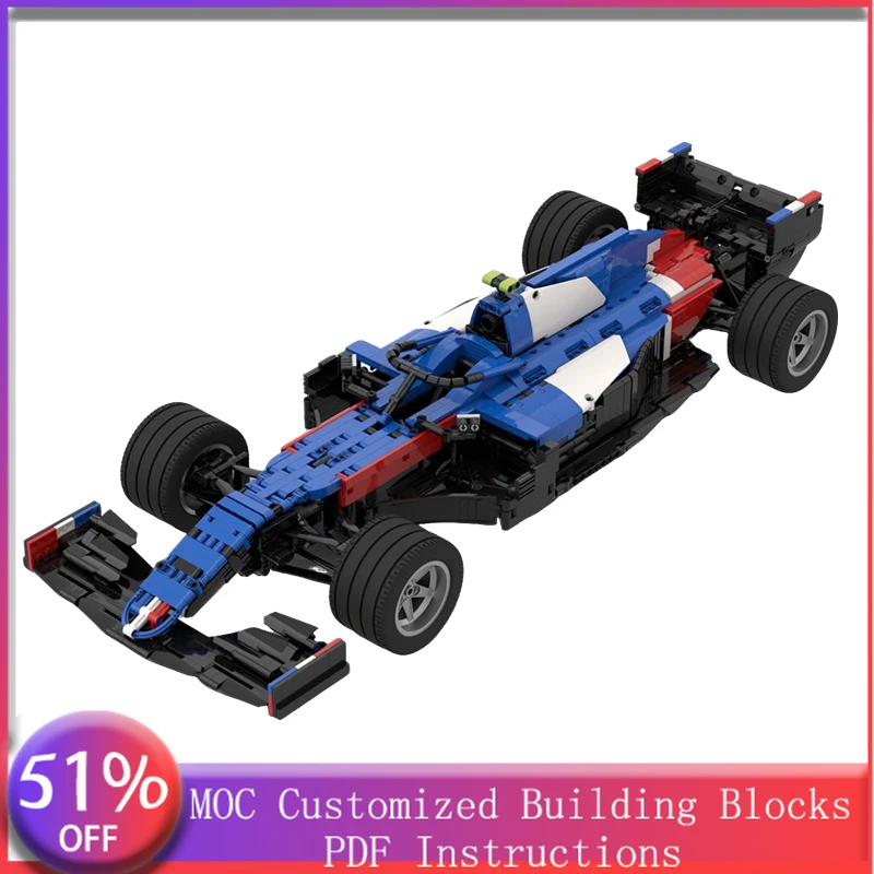 2255 PCS Racing A521 1:8 Scale MOC Customize Modular Building Block Creative Design Educational Learning DIY Toy Birthday Gift