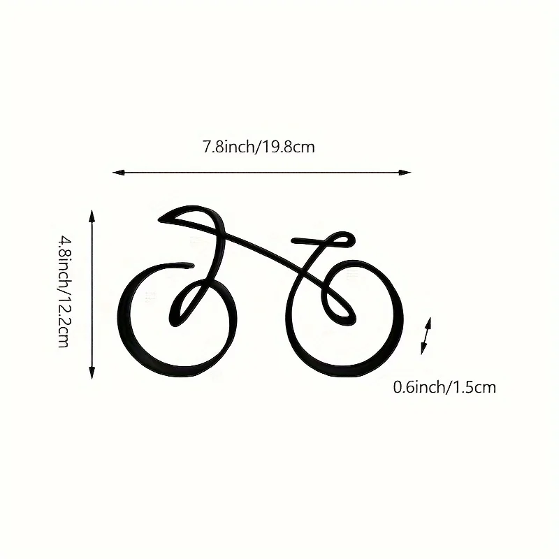 1pc Abstract Bicycle Sculpture - Elegant Desk Decoration, Perfect Room Décor