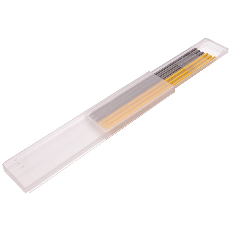 Carpenter Scriber Kit de marcação, lápis mecânicos com apontador embutido, marcador de recargas para construção, 2 pcs