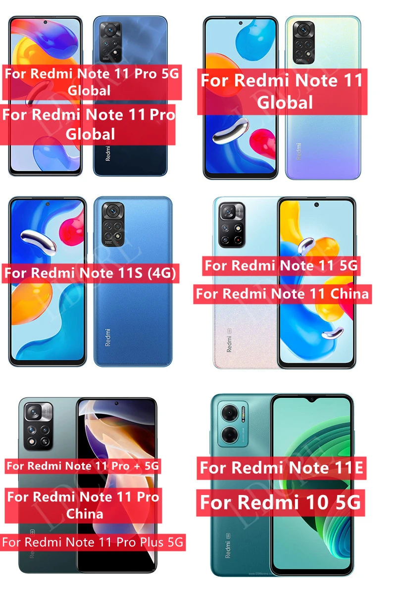 4-in-1 For Xiaomi Redmi Note 11 Pro Plus 5G Glass For Redmi Note 11S 5G Screen Protector For Redmi Note 11 Pro Plus Lens Glass