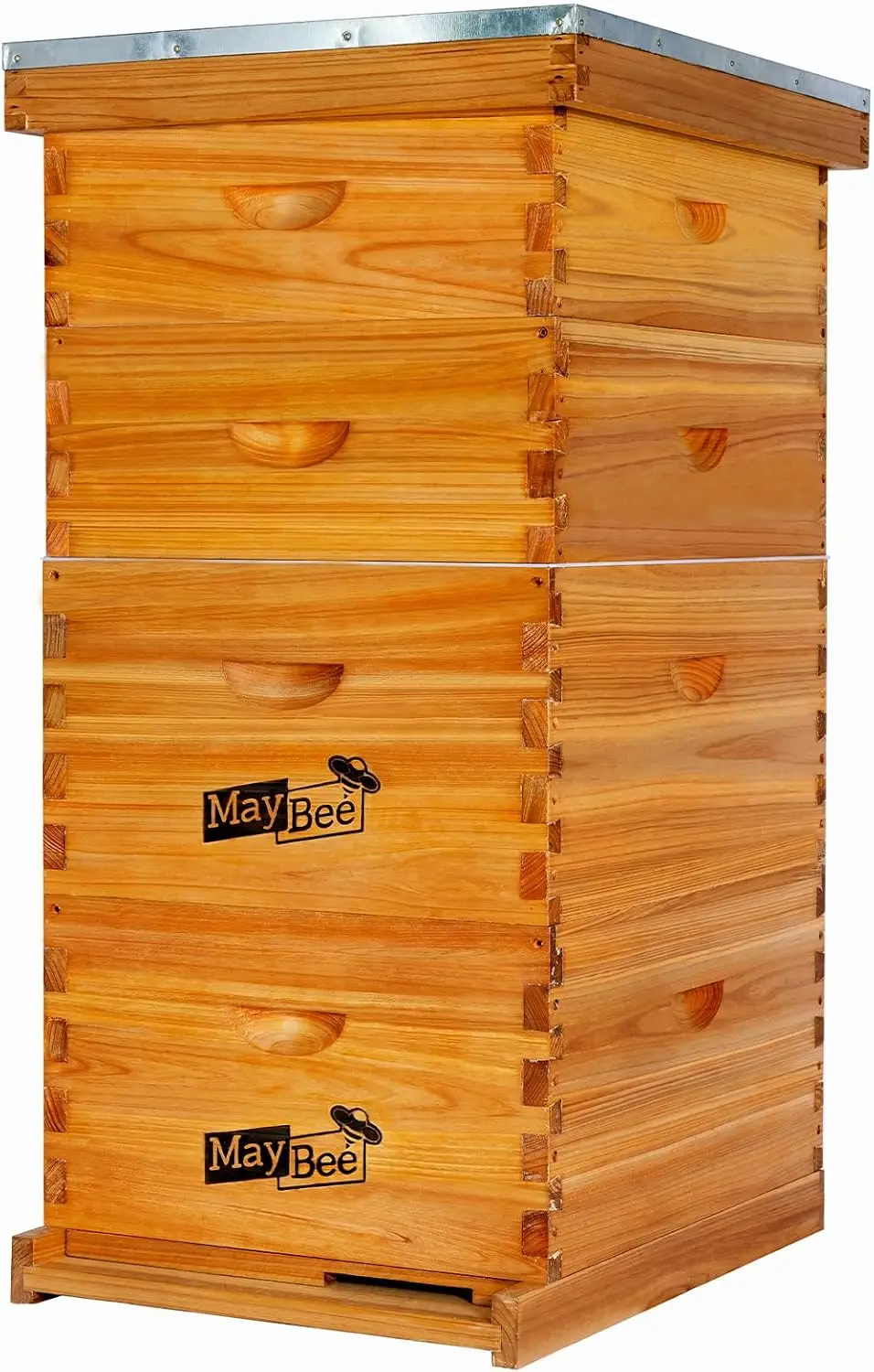 10 Frame Langstroth Beehive Dipped 100 Percent Beeswax Complete Bee Hives Supplies Starter Kit Includes 2 Deep Hive Boxes 2 Bee