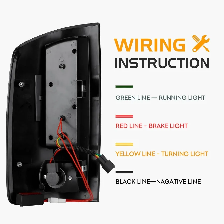 LED Tail Lights with Third Brake Light for Dodge Ram 1500 20022006 and Dodge Ram 2500 3500 20032006 3Piece Set with Chrome Hous