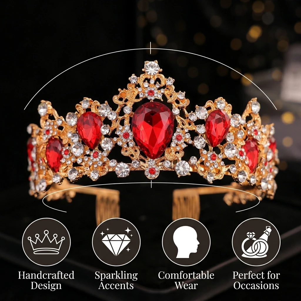 Kroon Kristal Strass Tiara Hoo - Women Accessories Jewelry recensie en prijs